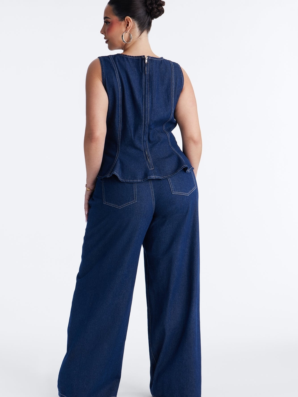 Fashion Nova Denim Pant Set - Picture 7 of 7